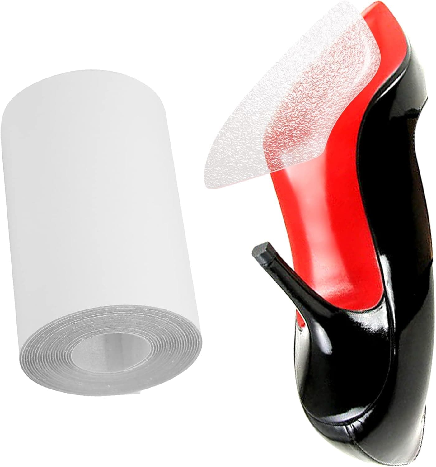 GTIPPOR 16 Pack Sole Protector for High Heel Shoes Red Bottom Sole Sticker Crystal Clear Sole Guard Protectors Anti Slip 16 Sheets for 8 Pairs of Shoes Wear Resistant, 8 Pairs(79 Inch)