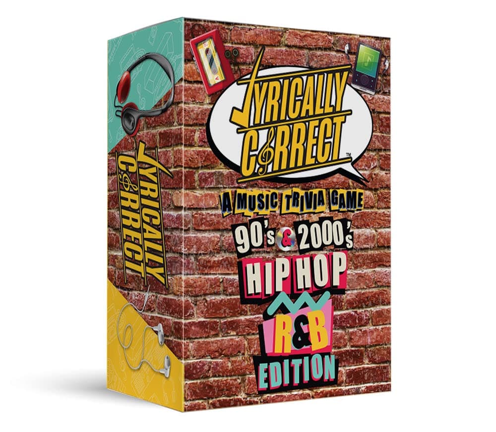 Lyrically Correct '90s & 2000s Music Trivia Card Game - Hip Hop and R&B Edition - Finish The Lyrics Challenge, Fun for Adults, Party or Family Night