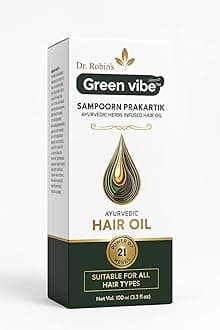 Ayurvedic Hair oil For Men & Women | Promotes Hair Growth & Reduces Hair Fall | With Kapoor Kachri, Amla, Coconut | Mineral Oil Free | 100 ml
