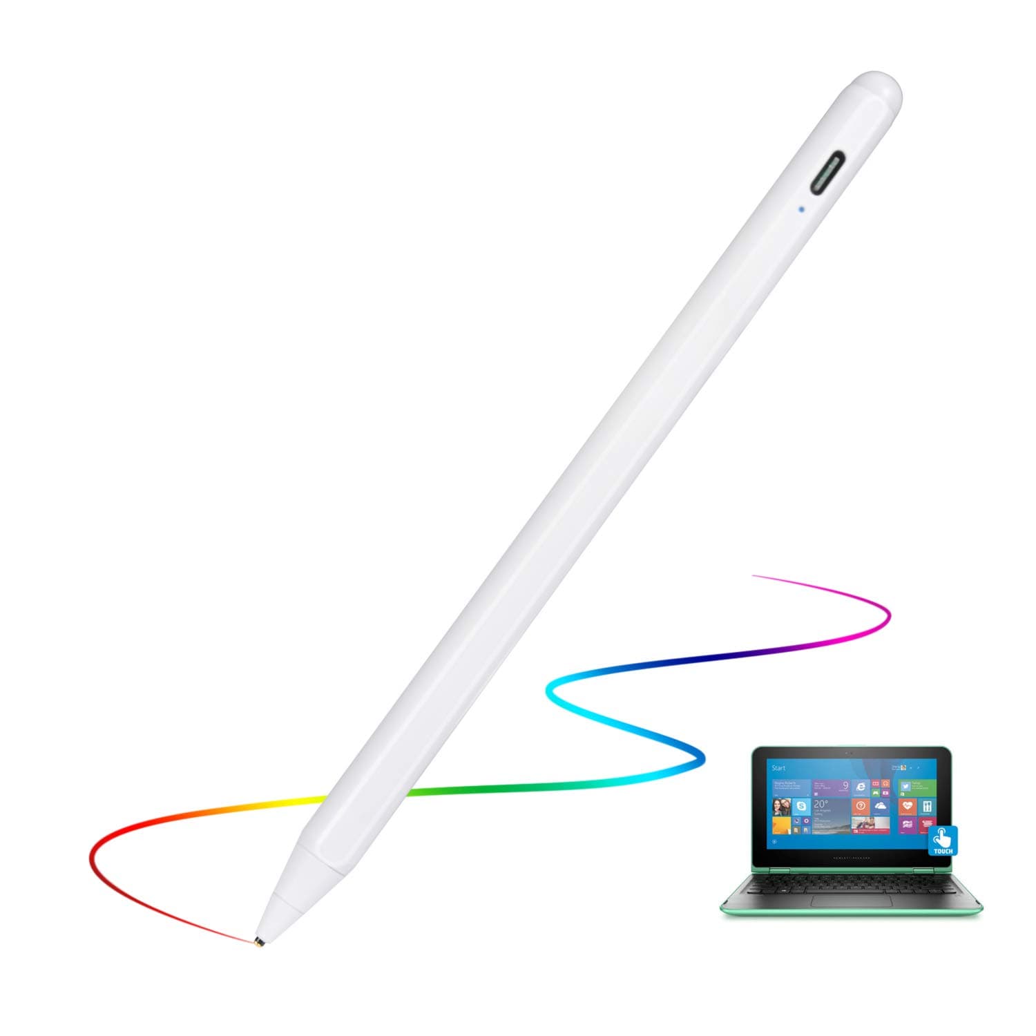 Stylus for HP Pavilion X360 Pencil, Active High Sensitivity Digital Pencil with 1.5mm Ultra Fine Tip Stylus Pencil for HP Pavilion X360 Pen, White