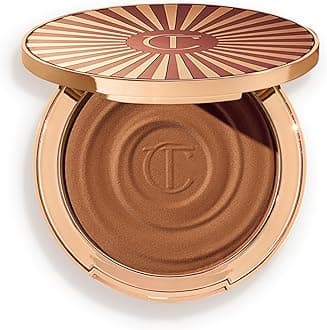 Charlotte Tilbury Beautiful Skin Face Makeup & Body Cream Bronzer - Hydrating Hyaluronic Acid & Pro Vitamin D3 to Blur for a Sun-Kissed Glow - Up to 16Hr Wear, Sweat & Humidity Proof