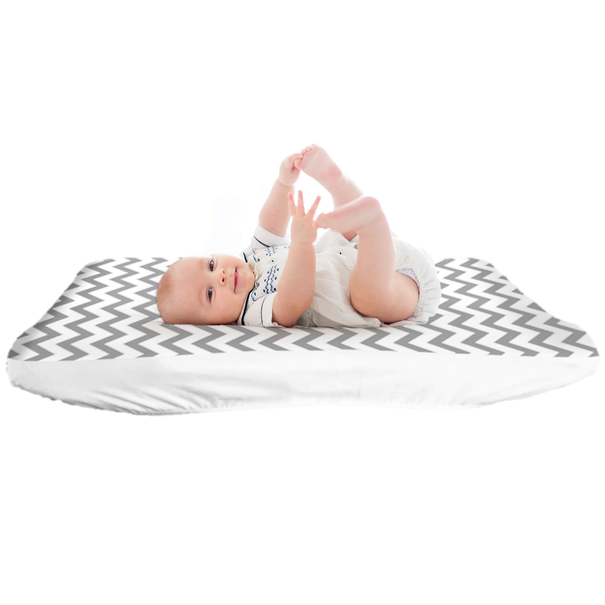 Baby Changing Pad Cover - The Only Changing Pad Cover That is Waterproof and Changing Table pad Safe for The Washer and Dryer (Grey)