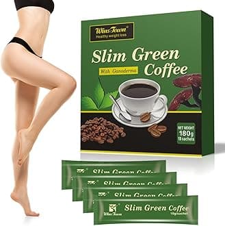 - Premium Green Coffee Bean Extract Powder - Gluten-Free Green Coffee Bean Extract Supplements with 10 Natural Health Blends, Instant Coffee, 180g (18 Sachets)
