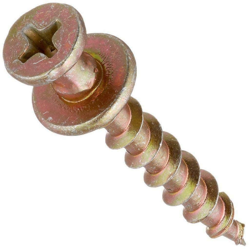 Hangman BCK-25 Double-Headed Bear Claw Screws for Saw Tooth's & D Rings, 25-Pack (Gold)