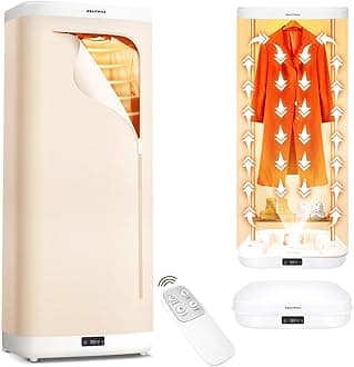 Portable Clothes Dryer - Upgrade Foldable Mini Clothes Dryer Machine with Dual-Layer Design, Remote Control, Large Capacity Travel Electric Dryer for Apartments, RV, Shoes, Underwear