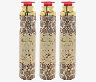 Arabian Air Freshener Bundle (3 x 300ml) Dubai, Luxury Scent, Long Lasting Fragrance (3 x Raghba)