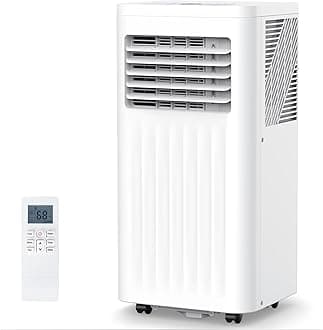 COWSAR 10,000 BTU Portable Air Conditioners, Portable AC Unit Cools Up to 450 Sq.ft with Remote, 4 Modes Room Air Conditioners with Digital Display/Swivel Wheels/Installation Kits/24H Timer, White