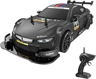 GoolRC RC Drift Car, 1:16 Scale 4WD 40KM/H High Speed RC Racing Car, 2.4GHz Electric Sport Drifting with Headlight, Drifting & Racing Tires for Adults (Black)