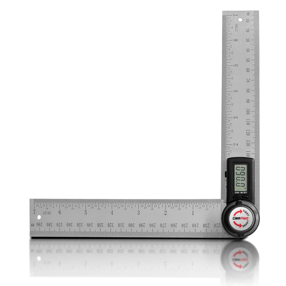 82305 Digital Angle Finder Protractor Stainless Steel (Black Buttons)