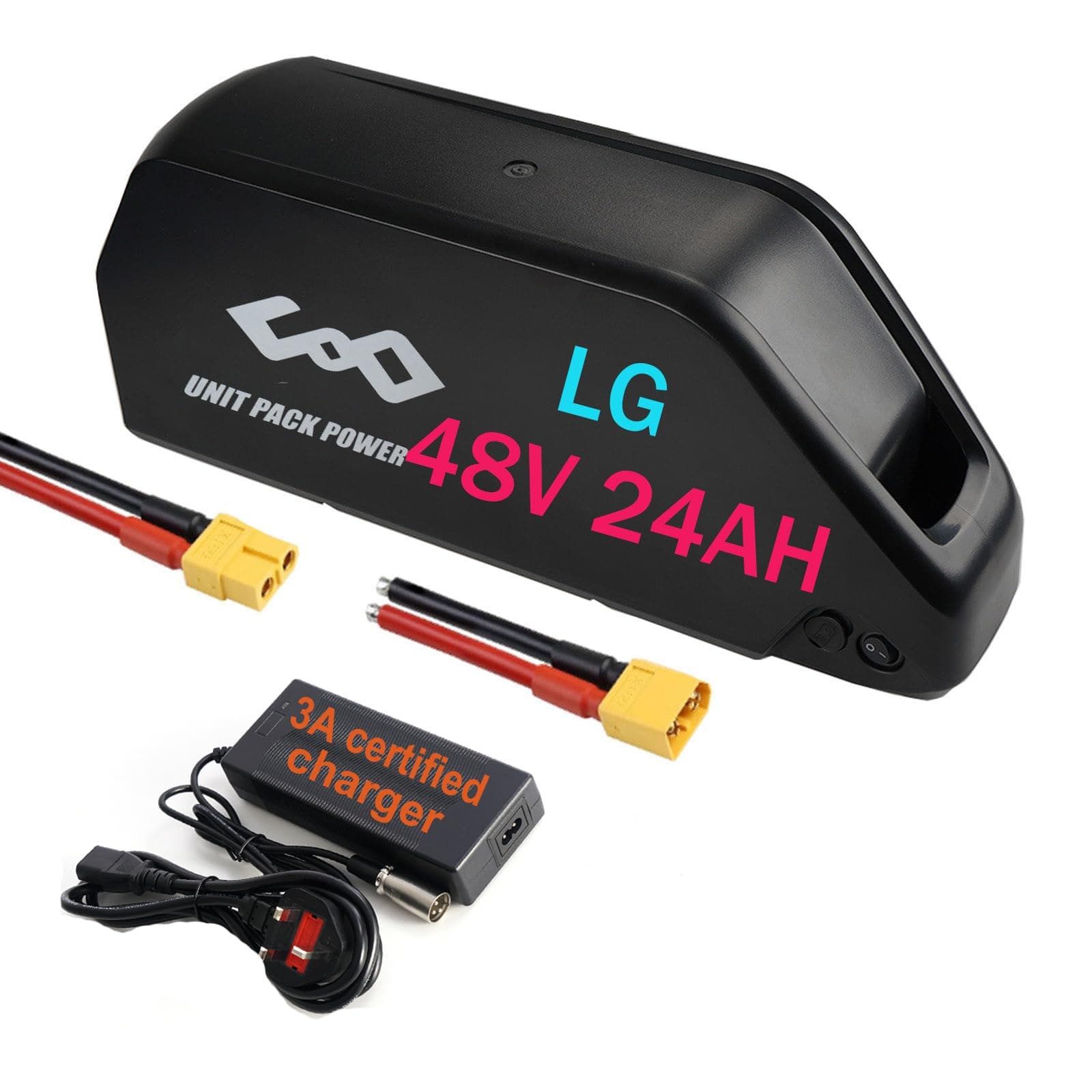 Ebike battery 48V 24AH LGcell Lithium battery 40A BMS for 48V 1500W 1000W 750W 500W Motor, Ba fang, AW, most Ebike conversion kit