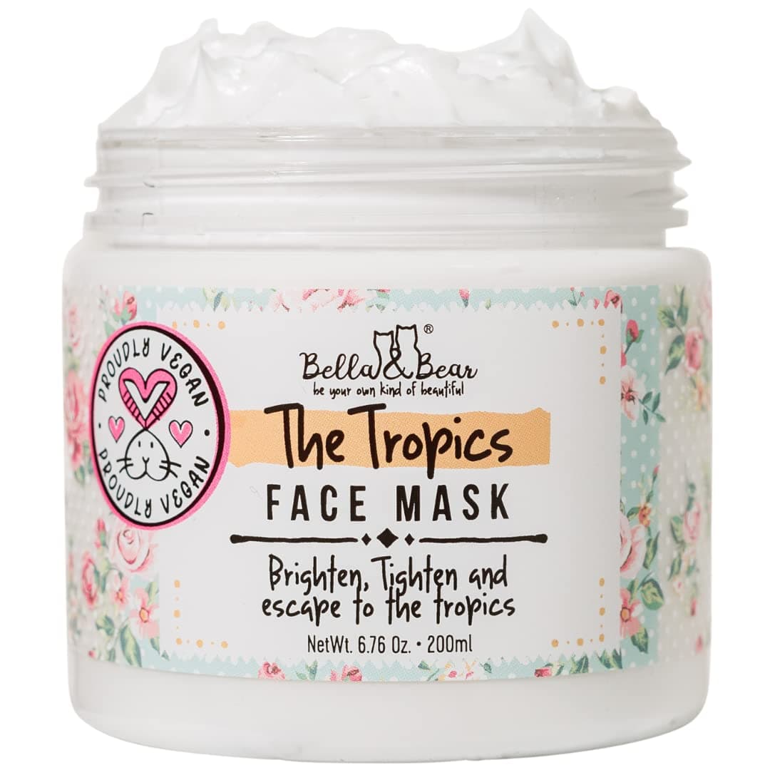 Bella & Bear the tropics face mask, White, 7.7 Ounce