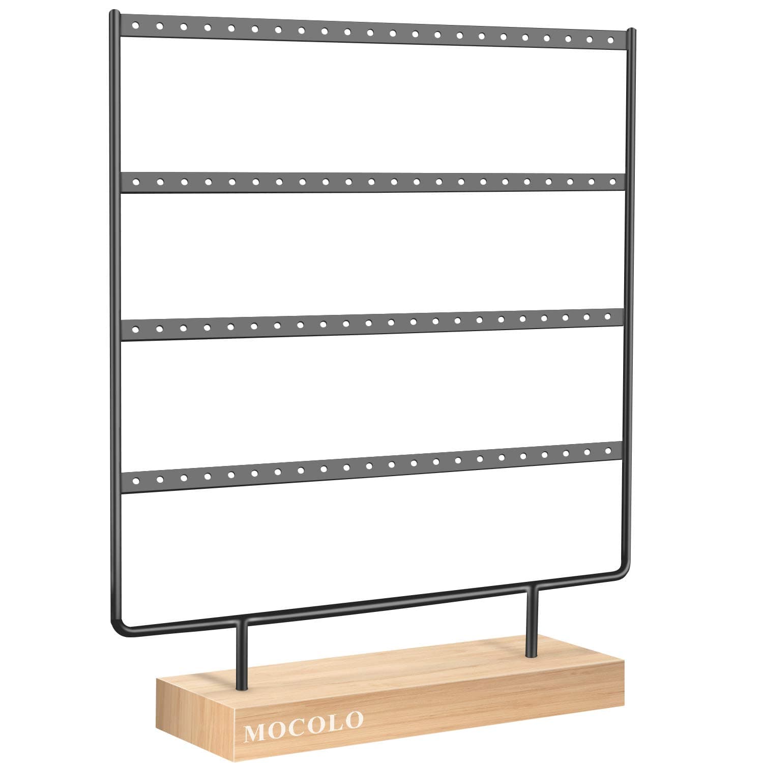 Mocolo Earring Holder Stand, Earring Organizer Display Holder Stand for Hanging Earrings(88 Holes & 4 Layers)