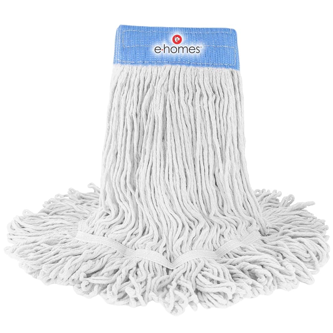 Loopend Cotton Wet Mop Refill for Floor Cleaning 6" Wide & 15" Long (White) 300gm (White) Pack of 3