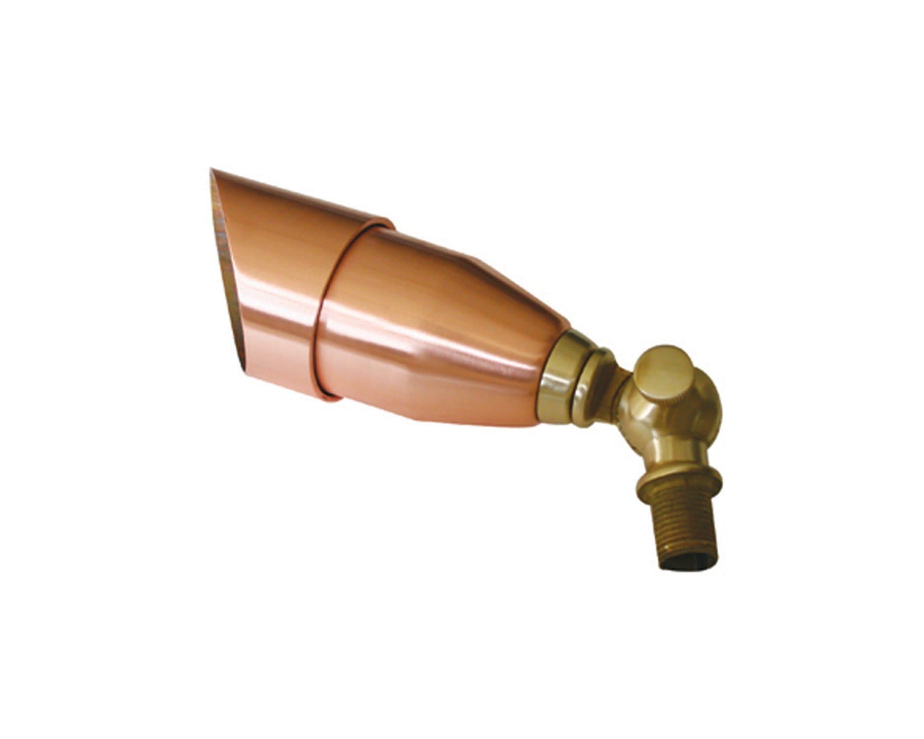 Bronze LED Spike Light in Raw Copper and Brass