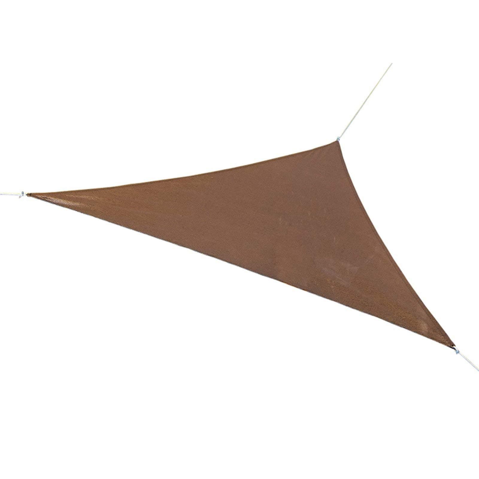 Coolaroo Shade Sail, Triangle Ready to Hang Shade Sail, 16'5", Mocha