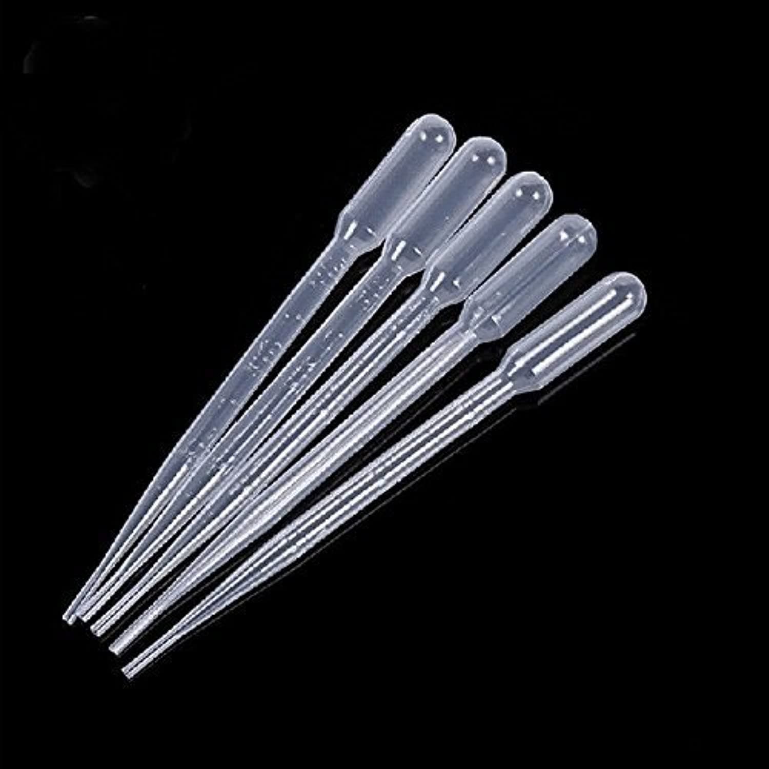 (20 PCS) - katito White 3ML Disposable Plastic Eye Dropper Set Transfer Graduated Pipettes (20 PCS)