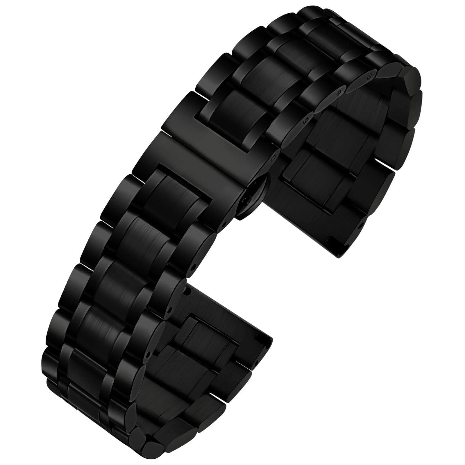 Metal Watch Strap 20mm – Black Quick Release Watch Bands for Men Women - Solid Stainless Steel Smart Watch Bracelet Replacement Polished -12mm ... 20mm 22mm 24mm