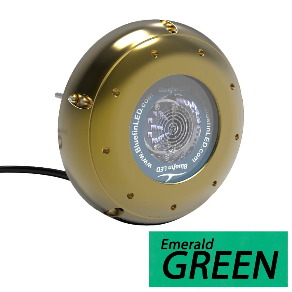 Bluefin LED Hammerhead H16 Surface Mount Underwater LED Light - 5600 Lumens - Emerald Green
