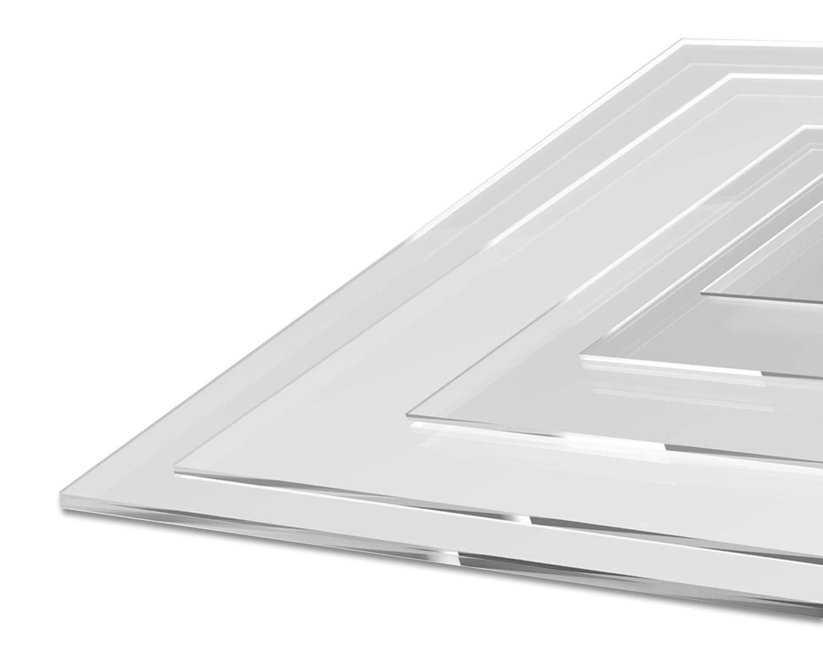 Living Colors 5mm Clear Cast Acrylic Sheet - 16 Sizes - Plastic Perspex Sheet - 148mm x 105mm - A6