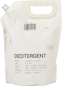 DedCool Liquid Laundry Dedtergent (Xtra Milk Refill 64 oz) Luxurious Fragrance, Scented, Removes Stains, Ideal for 60 Washes, Infused with Essential Oils, Vegan, Non-Toxic, Cruelty & Dye Free
