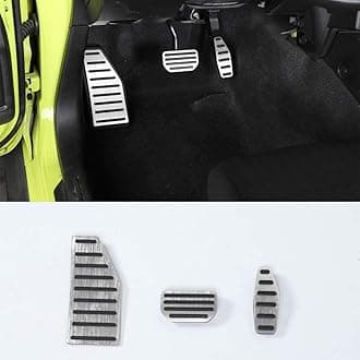 Jimny Car Aluminum Alloy Accelerator and Brake PedalS Decorative Cover for Suzuki Jimny 2019-2020 Automatic version