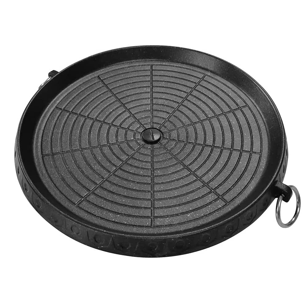 Korean-Style Barbecue Pan with Maifan Stone Coated Surface Non-Stick Smokeless Outdoor Indoor Grill Stovetop Plate