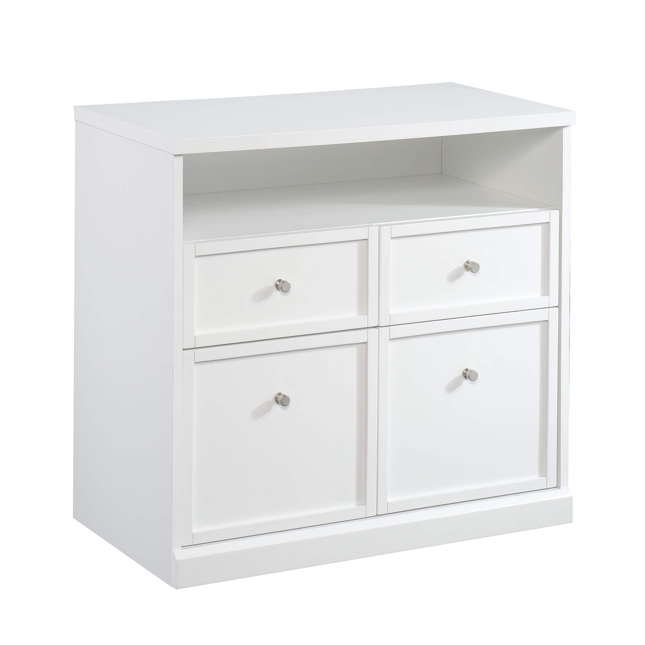 Sauder Craft Pro Series Storage Pantry cabinets, L: 32.13" X W: 17.56" X H: 30.12", White finish