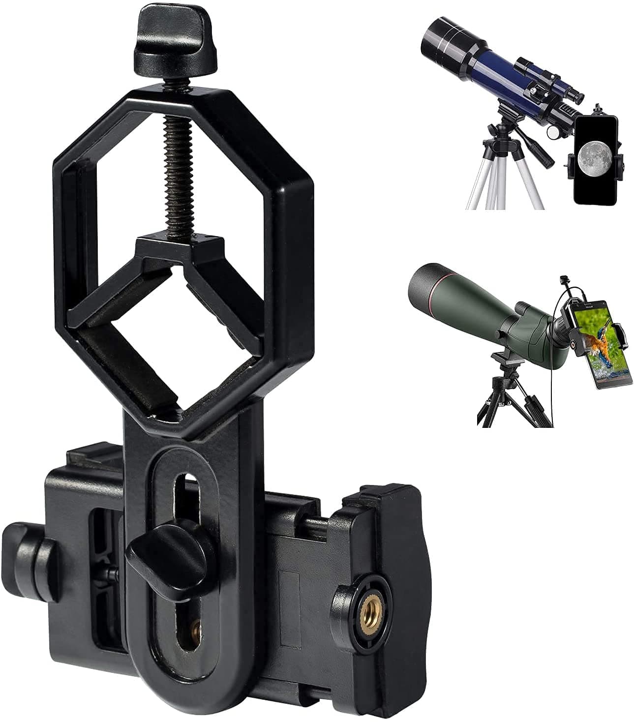 Universal Mobile Phone for iPhone Samsung Holder Spotting Scope Cellphone Adapter Mount Binocular Telescope Microscope Monocular etc