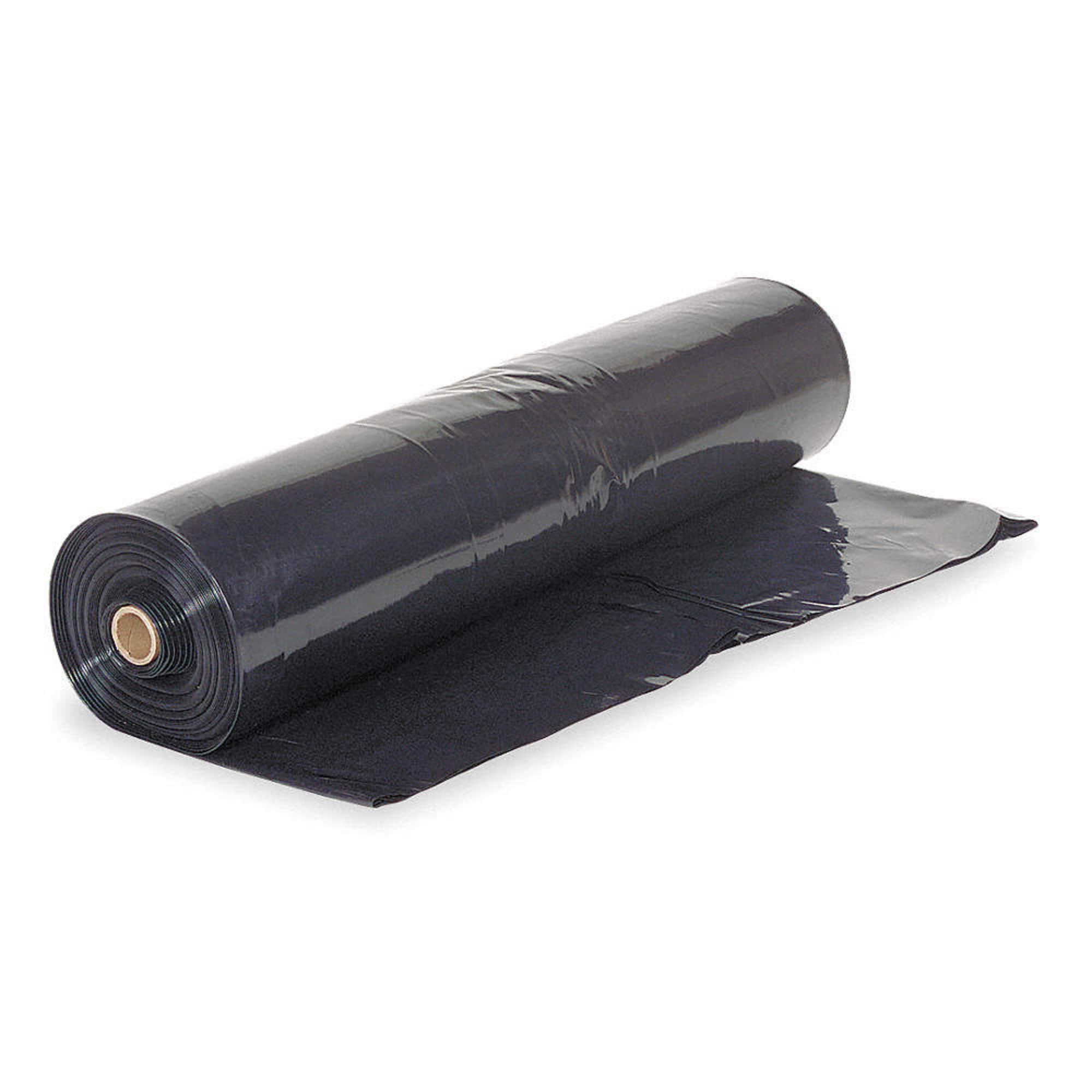 Farm Plastic Supply - 4 Mil Black Plastic Sheeting - 3' x 100' - Heavy Duty, Waterproof, Polyethylene Vapor Barrier Plastic Sheeting