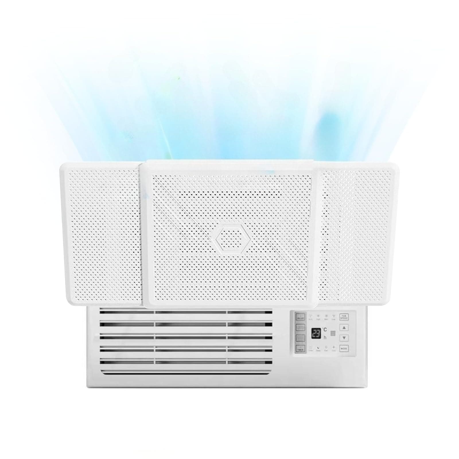 Window Air Conditioners Deflector Universal - Room Air Conditioner Window Baffle Adjustable Wind Direction - Prevent Direct Blowing of Cold Air -Ac Air Vent Deflector Easy to Install (1)