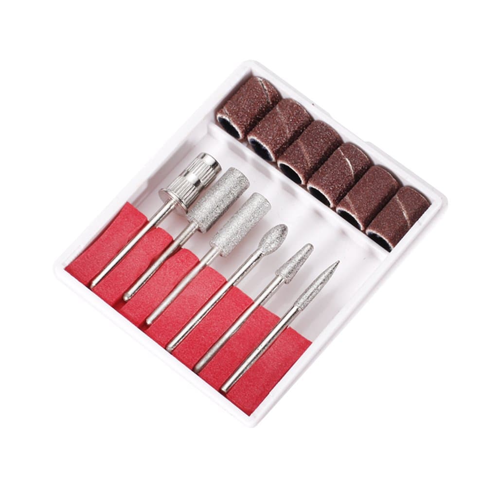 6Pcs Nail Bits Set Sanding Band For Electric Nail File/Drill