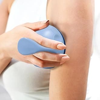 AICNLY Hand Roller Massager for Cellulite Massage, Lymphatic Drainage Massager for Thighs, Tummy, Butt, Massage Gloves for Hands with 7 360-degree Metal Roller