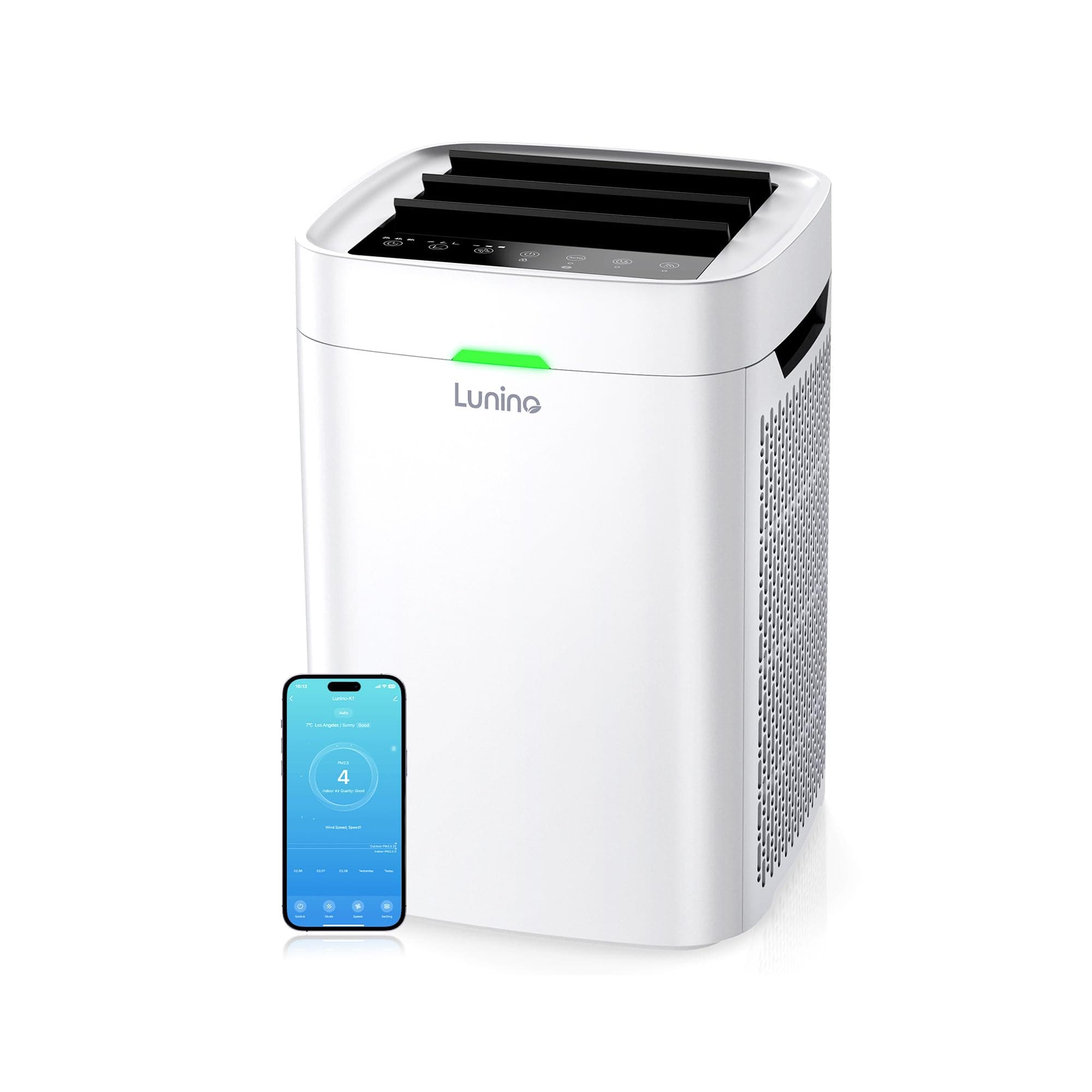 Air Purifiers for Home Large Room Up to 2600 Ft², Double-Sided HEPA Air Purifier with Washable Pre-filter, Smart WiFi, PM 2.5 Air Quality Monitor, Fan Modo, for Pets Hair, Dust, Pollen, Smoke