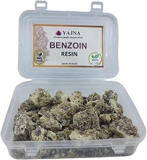 Yajna-100% Pure-Indian-Ben-zoin-Resin Natural-Organic Tree-Gum-Incense-Solid-Crystals Aromatic-Incense-Tear-Rock-Sap Ideal-for-Meditation-Rooms-Yoga-Studios