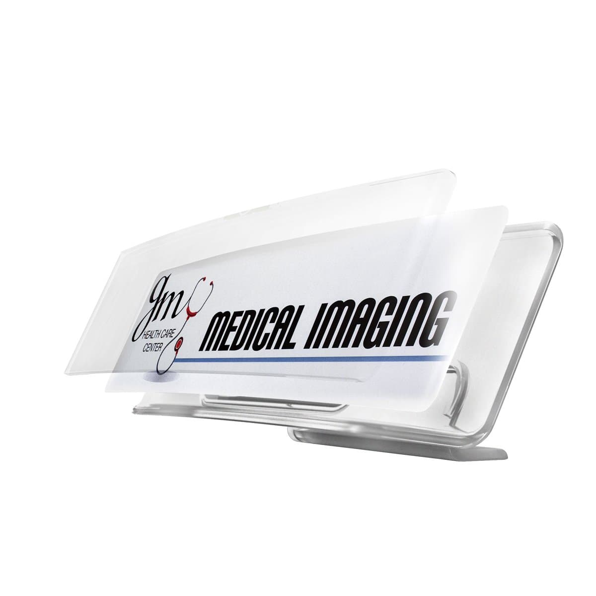 The Mighty Badge Name Badge Starter Kit for Laser Printers, Langauge Collection, 1.50" X 2.75" Gold Name Badges, 10/pack