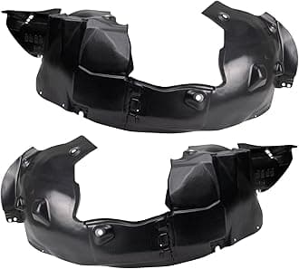 TRQ Inner Fender Liner Set Compatible with 2013-2016 Chevrolet Sonic GM1248241 GM1249241