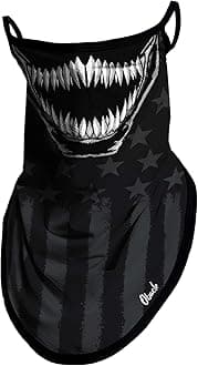 Neck Gaiter Face Mask with Ear Loops Bandana Face Mask Scarf Face Cover for Men Women