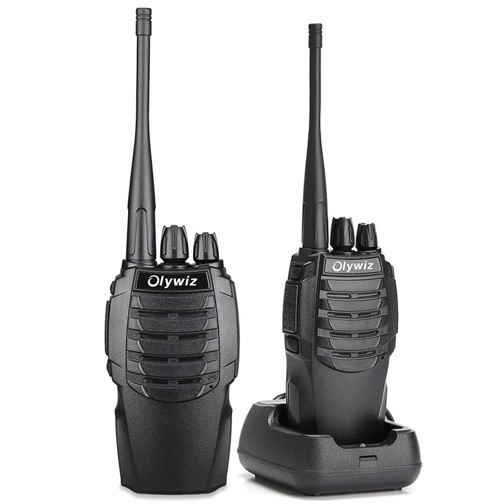 Walkie Talkies Two Way Radio Olywiz HTD826 Rechargeable Long Range 1800mAh Li-ion Battery UHF 406-470MHz 2 Pack