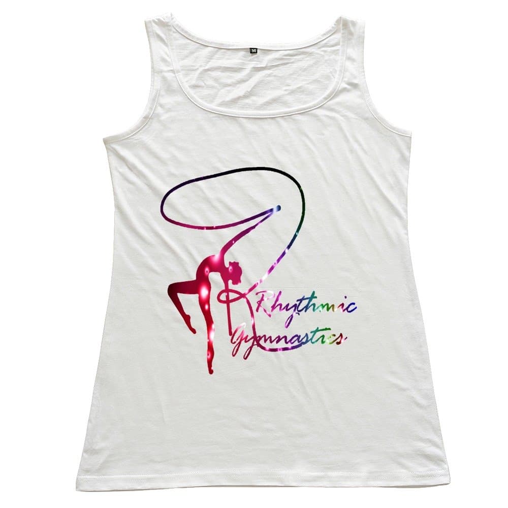 Women's Rhythmic Gymnastics Tank Top Size S US White