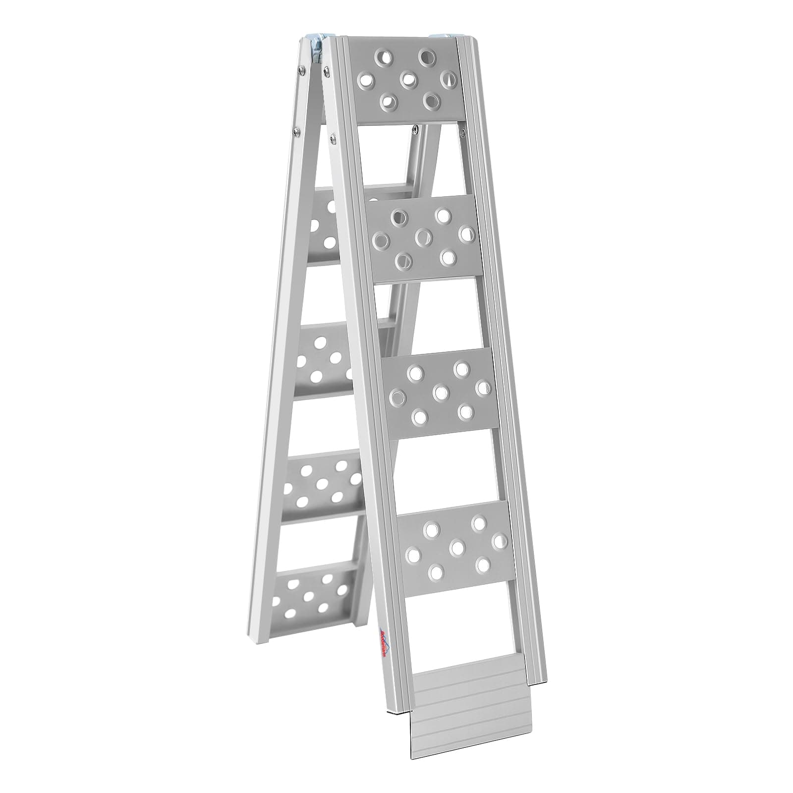 Ruedamann 6'L x 8.1" W Folding Loading Ramp, 440 lbs Capacity, Aluminum Lightweight Portable Ramp for ATVs, UTVs, Motorcycles, Bikes, 1PC