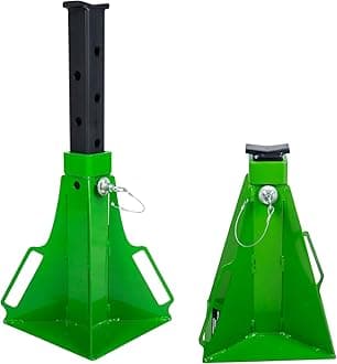 American Lifting Off-Road Jack Stands – 3.5 Ton (7000 Lbs) Safety Pin Style Heavy Duty Stand – 30-Inch Max Lift Height Perfect for SUVs Trucks in Garage Shop Outdoor