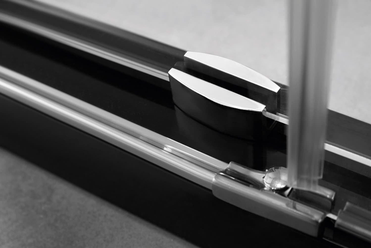 0ASBS03-L Modern - Trident Lux - Premium 3/8 In. (10Mm) Thick Clear Tempered Glass, Size: 60 In. W x 76 In. H, Frameless Sliding Shower Door In Chrome