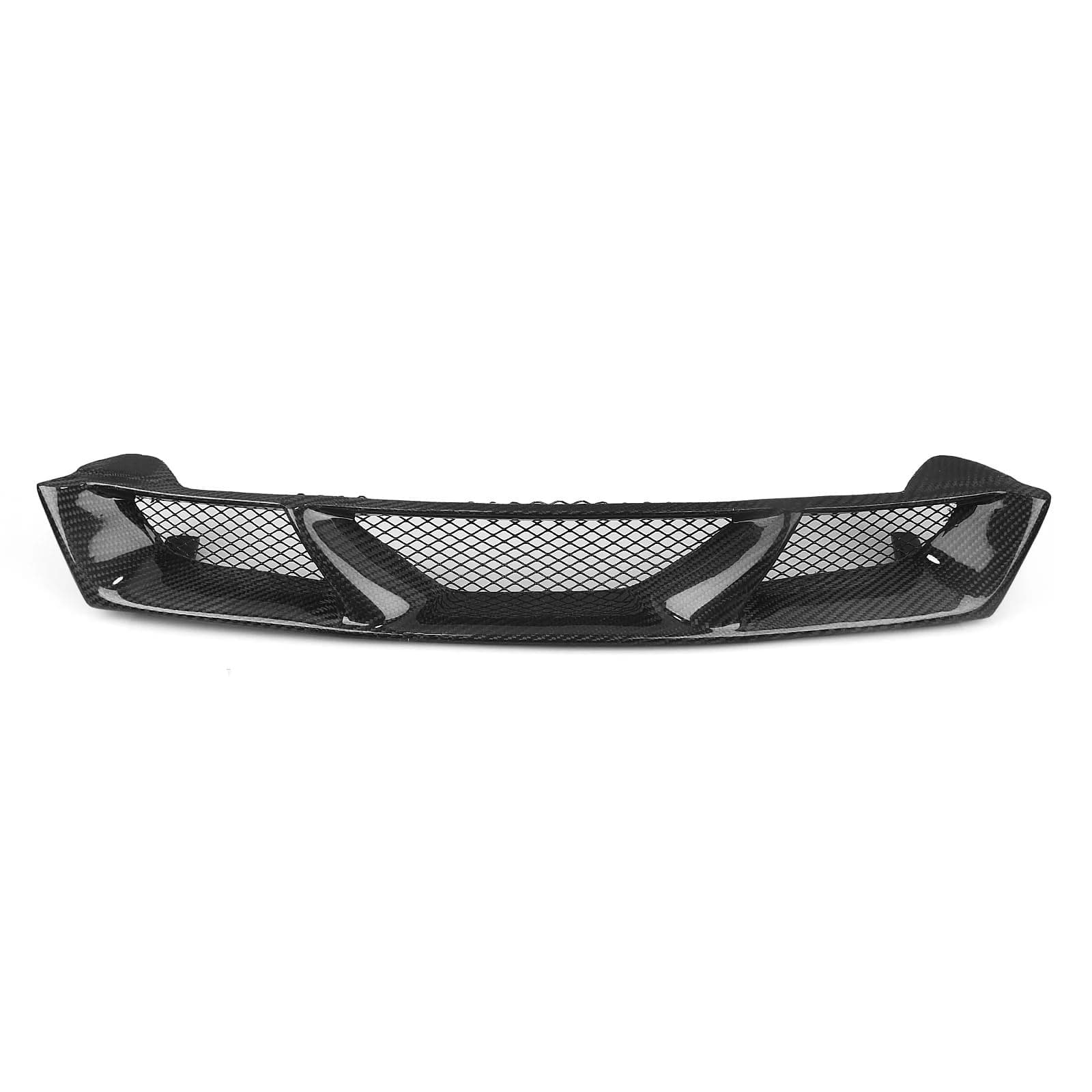 Compatible with S14 Silvia 1995-1998 Front Grille Racing Grill Carbon Fiber/Fiberglass Upper Bumper Hood Radiating Mesh Grid(Carbon Fiber Style)
