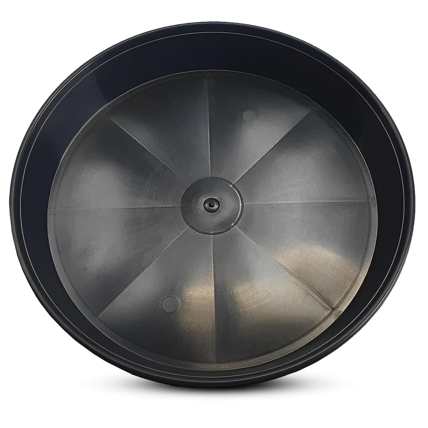P Dot Wolf Pack of 8 - X Large Plant Flower Pot Saucer - Round 45cm (18'') Diameter - Black Plastic - Ideal as a Drip Base Tray for Indoor/Outdoor Plants. Various Pack Sizes
