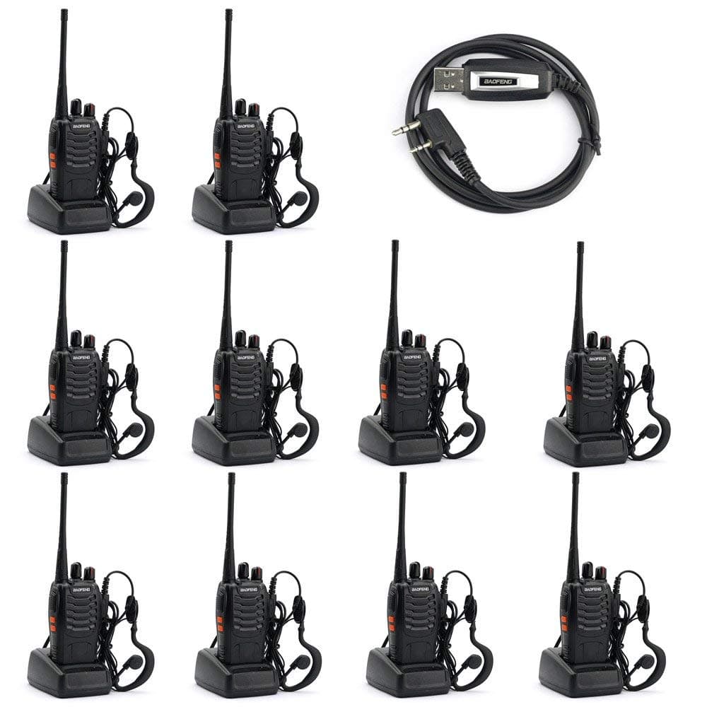 BF-888S Rechargeable Handheld Two Way Radio (Pack of 20) (20) (10)