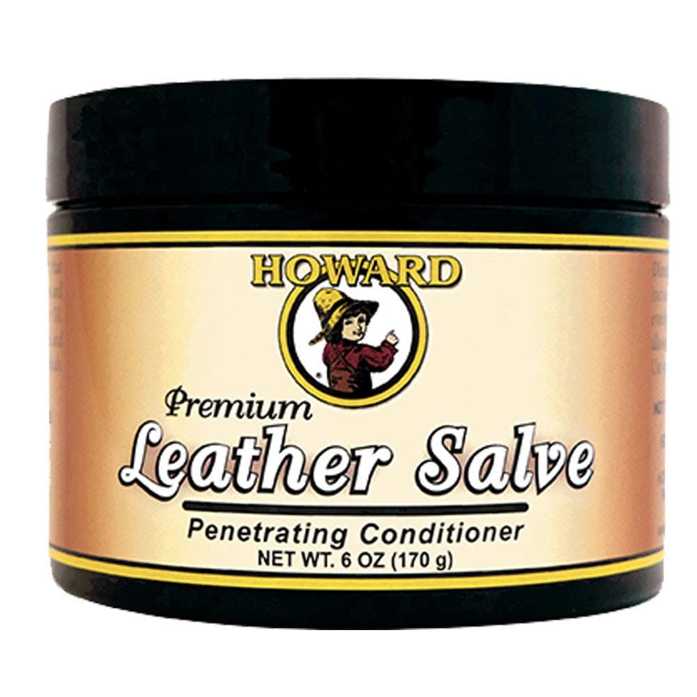 Leather Restorer for Sofas - Deep Penetrating Black Leather Restorer, Boots and Tack - Premium Salve Conditioner with Lanolin, Neatsfoot, Coconut Oil, Beeswax & Carnauba Wax 170g