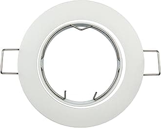 JOYINLEDPack of 10 Recessed GU5.3 MR16 Fitting Frost White Ceiling Downlight Fitting