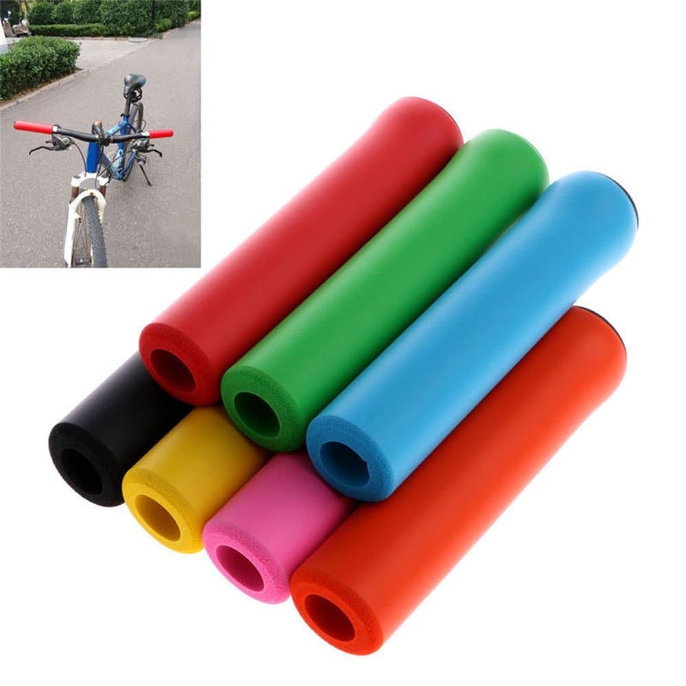 Sinwo Bicycle Ultraight High Density Foam Silicone Sponge Handlebar Grip Bicycle Bike Cycling Handlebar Grip (Yellow)