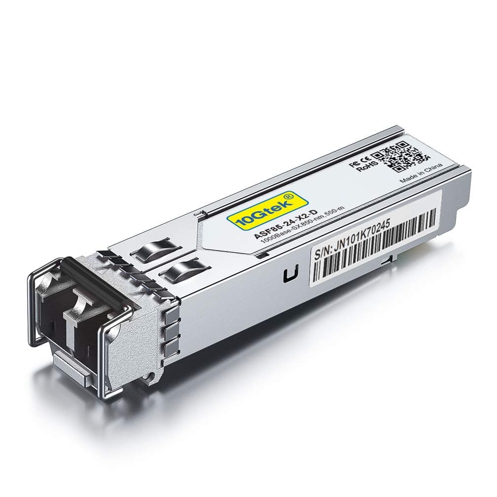 – for Netgear AGM731F 1G SFP SX Multimode Transceiver, 1000Base-SX Fibre Mini-Gbic Module, Dual LC Connector, 850nm, 550m