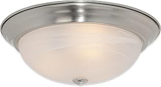Designers Fountain 1257S-SP-AL Today's Home 2-Light Ceiling Flush Mount, 11 in, Satin Platinum